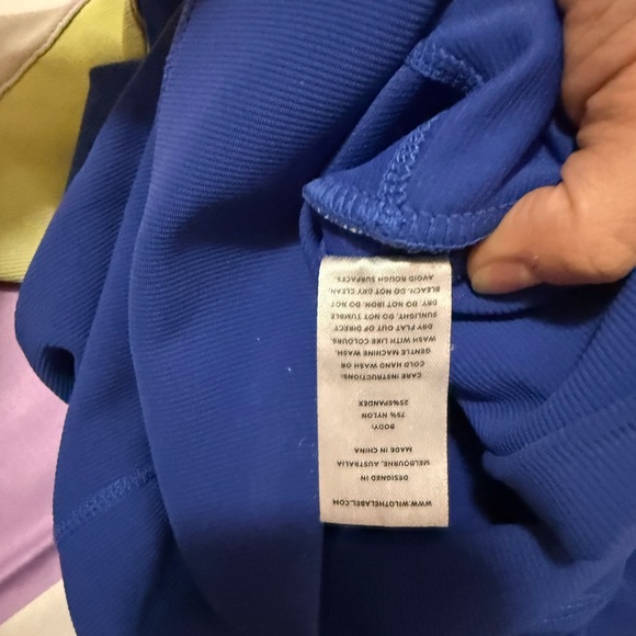 WILO The Label | Base Ribbed Colorblock Leggings | Cobalt/Lime/Grey | Small - Picture 9 of 11